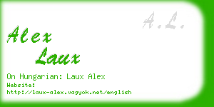 alex laux business card